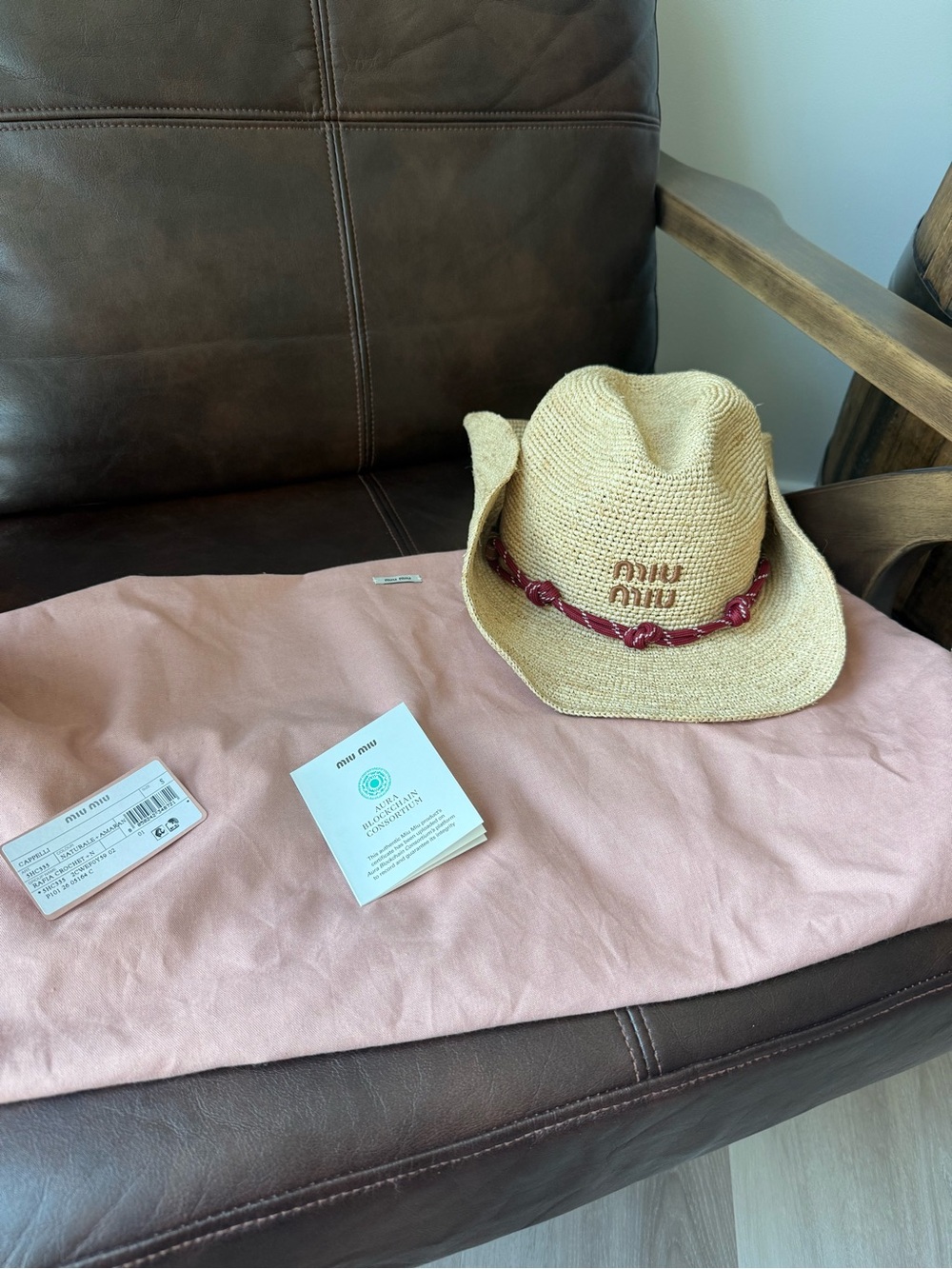 Miu Miu raffia Hat